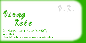virag kele business card